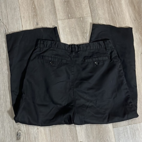 UNIF Black Crop Raw hem Straight Wide Leg Pants Size 29 - Picture 7 of 7